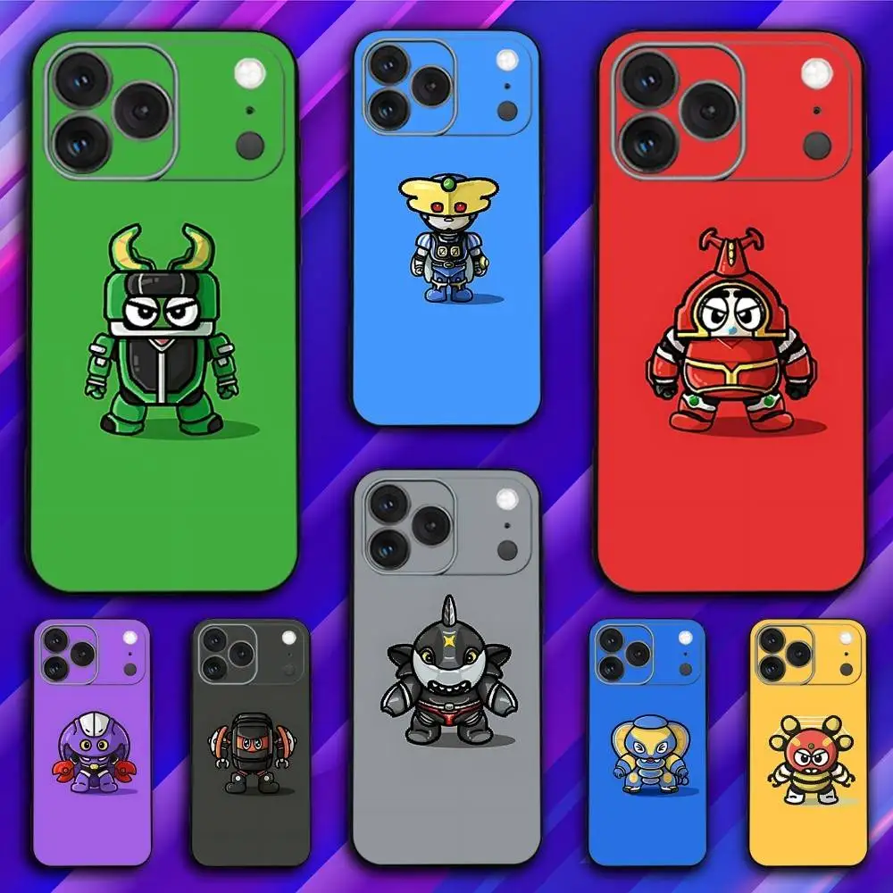 

Cute K-Kabutack B-Robo Phone Case For iPhone 17,16,15,14,13,12,11,Pro,Max,Plus,X,XS,SE4,E,Mini,Soft Black Case