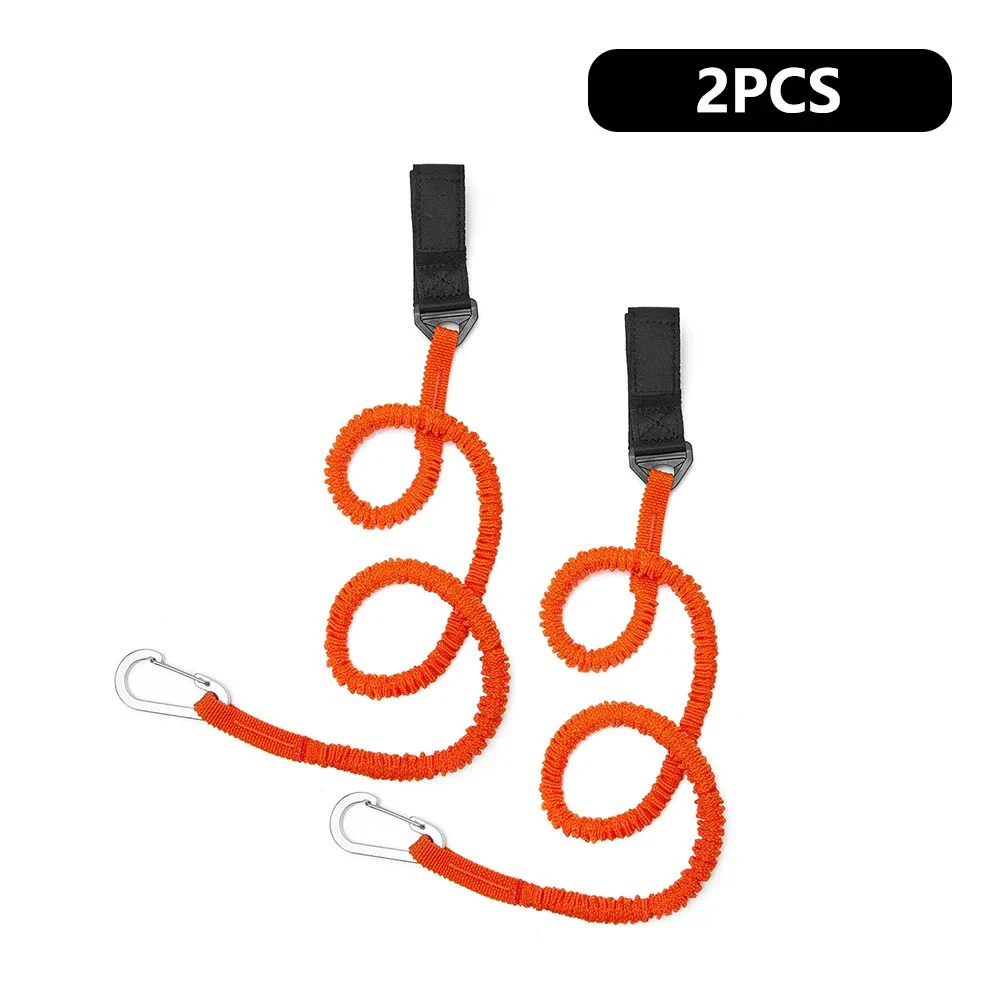 

2PCS Kayak Paddle Leash Safety Rod Bungee Rod Holder Gripping Gear Leash Kayak Paddle Lanyard Kayak Rod Leashes Kayak Fishing Ac