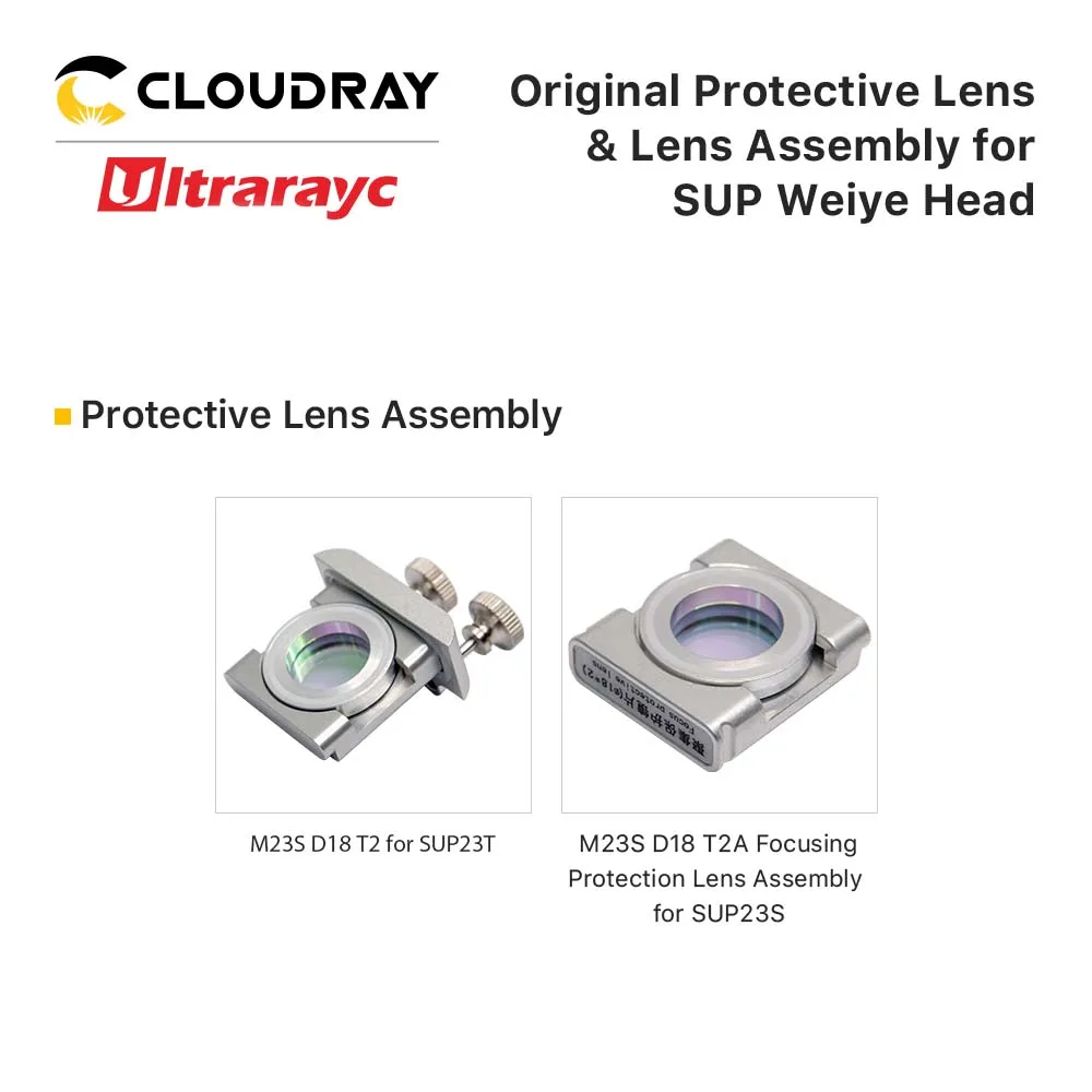 Original SUP Welding Head Protective Lens Assembly & Focusing Protection Lens Assembly for SUP20S SUP21T SUP23S SUP23T SW150 etc