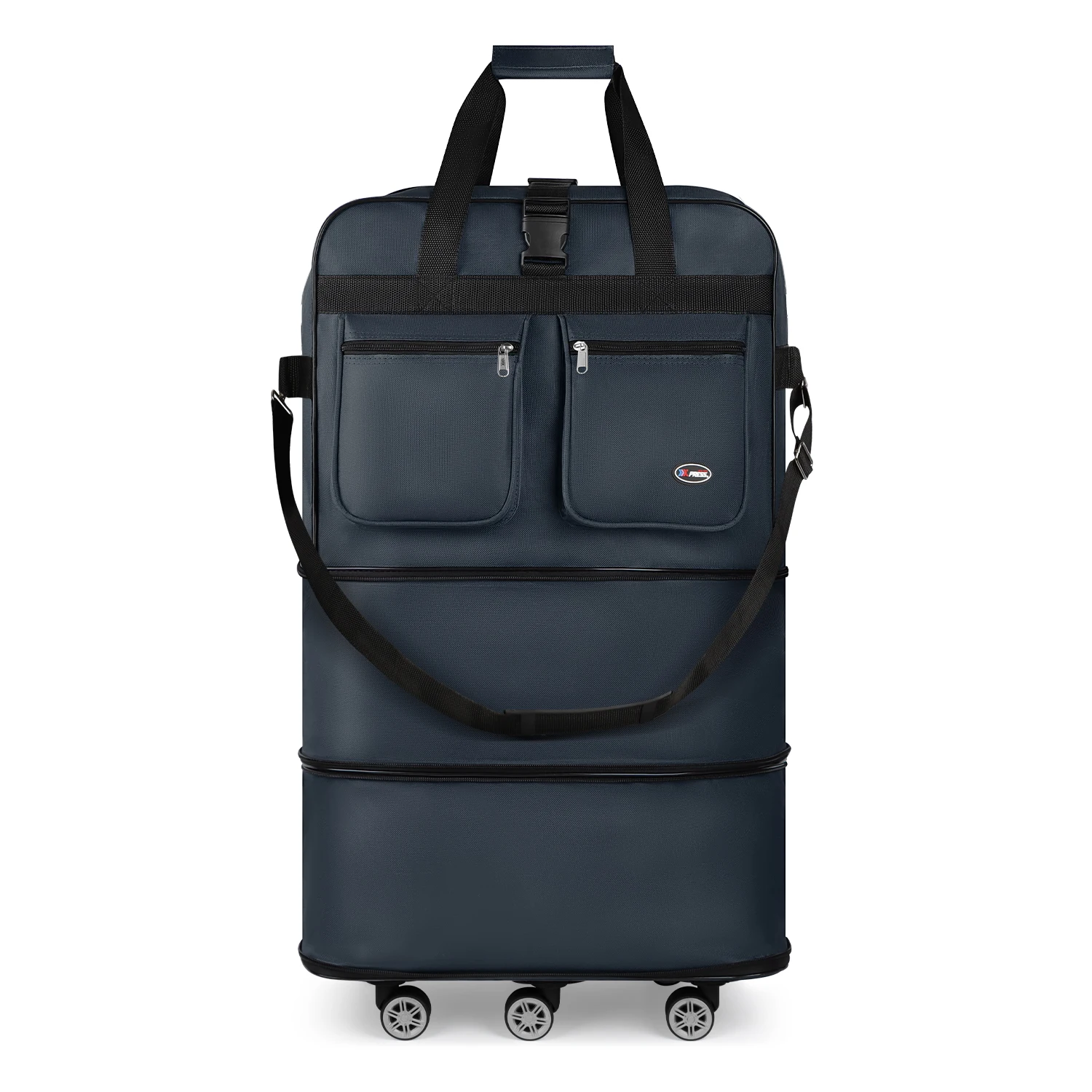 Maleta plegable expandible de 30/36/40 pulgadas, resistente al agua, de gran capacidad, bolsa de equipaje de viaje rodante para almacenamiento en movimiento