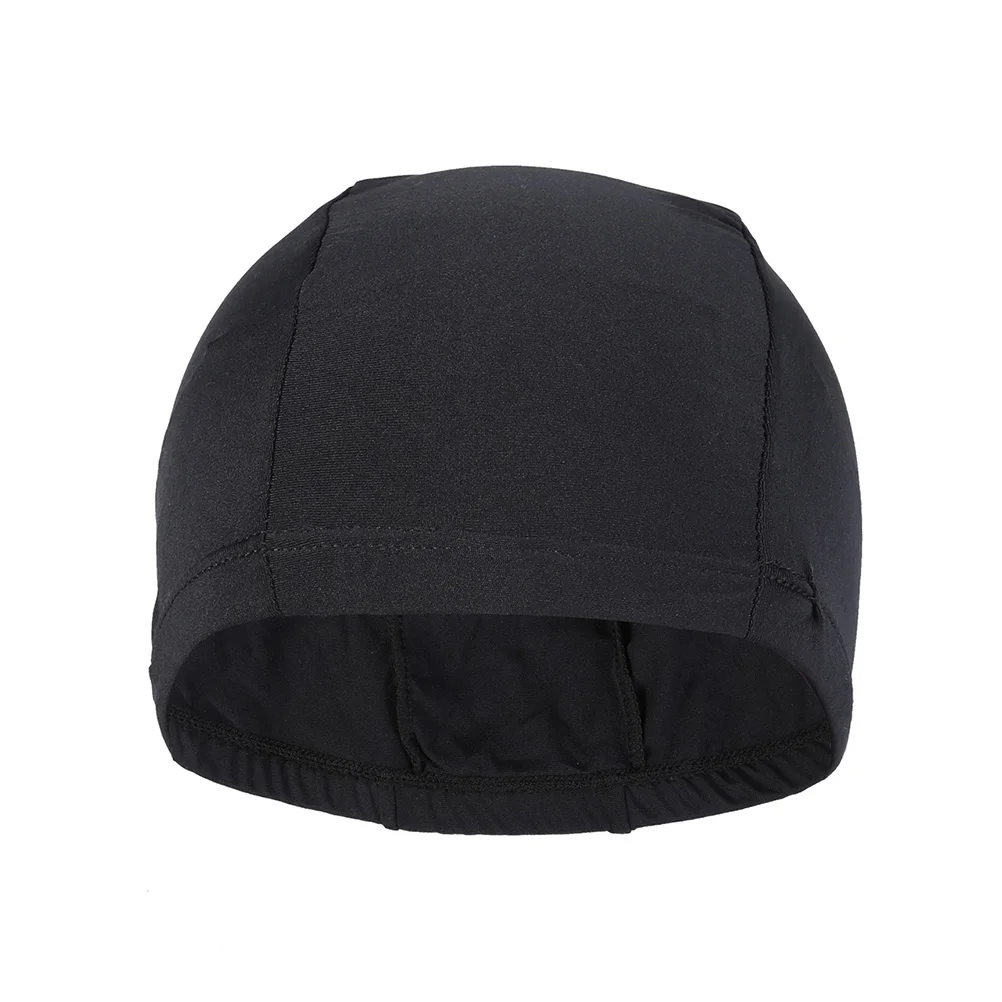 

Swim Cap Polyester Elastic Fabric Reusable Sun Protection For Hair Ears Anti-Slip Comfortable Fit Flower Design Acid Blue