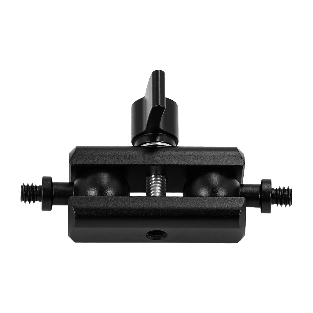 Aluminium-Doppelsockel-Arm-Verlängerungshalterung für 17 mm Kugelkopf-Clip-Halter, Lichtklemme für RAM für Gopro 13 12 Insta360 X4 Kamera – Detail 12