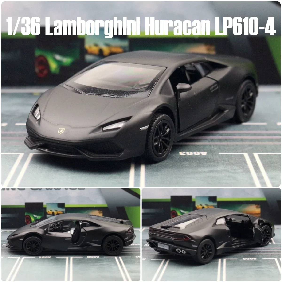 1:36  Huracan LP610-4 Super Sport Toy Car RMZ City Diecast Metal Miniature Model Pull Back Collection Gift For Boy