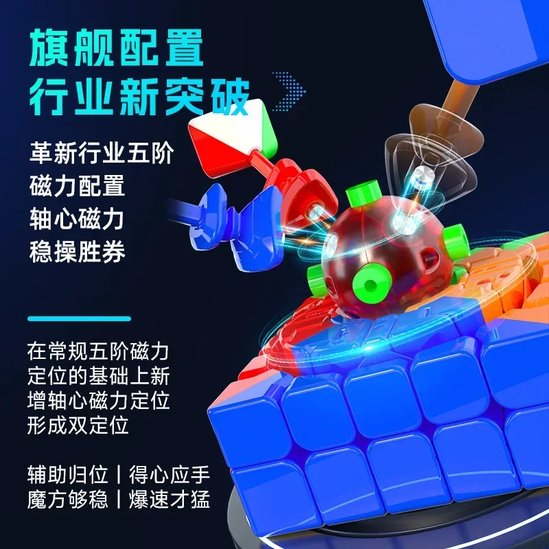 Qiyi XMD Hong 5x5 UV Magnetico Cubo di Velocità Magico Senza Adesivo Professionale Agitarsi Giocattoli XMD 5X5 Cubo Magico Puzzle Cubo Magico