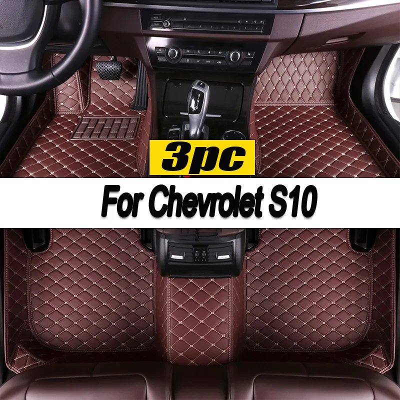 

Customized Artificial Leather Car Floor Mat For Chevrolet S10 1994 1995 1996 1997 2000 Protect Your Vehicle's Interior Accessory