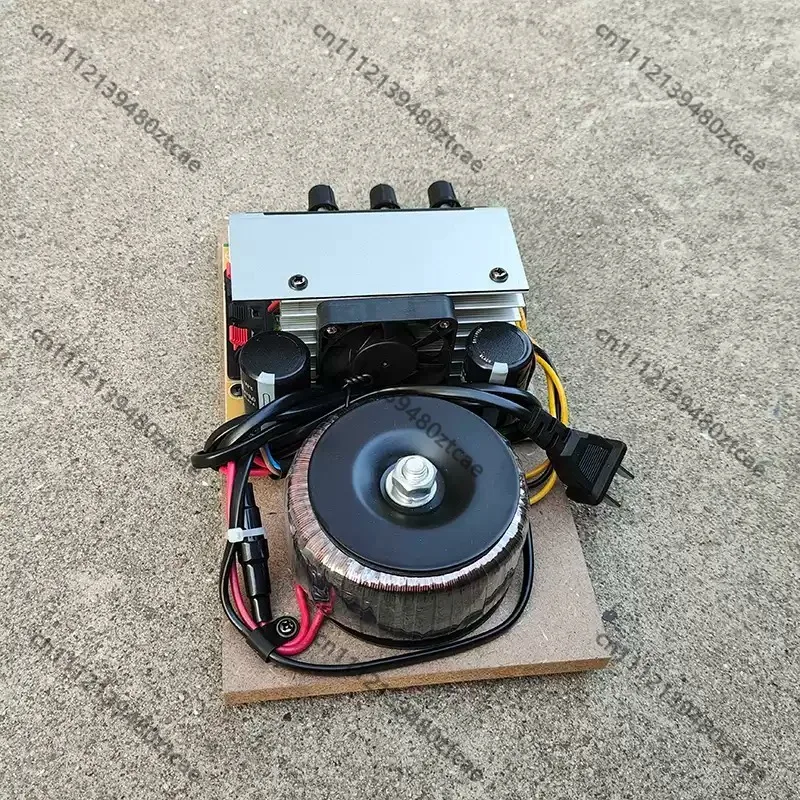 DIY High Output Wireless Audio Amp Board 200W 220V Toroidal Transformer Large Capacitor U Disk Playback With Cooling Fan Speaker