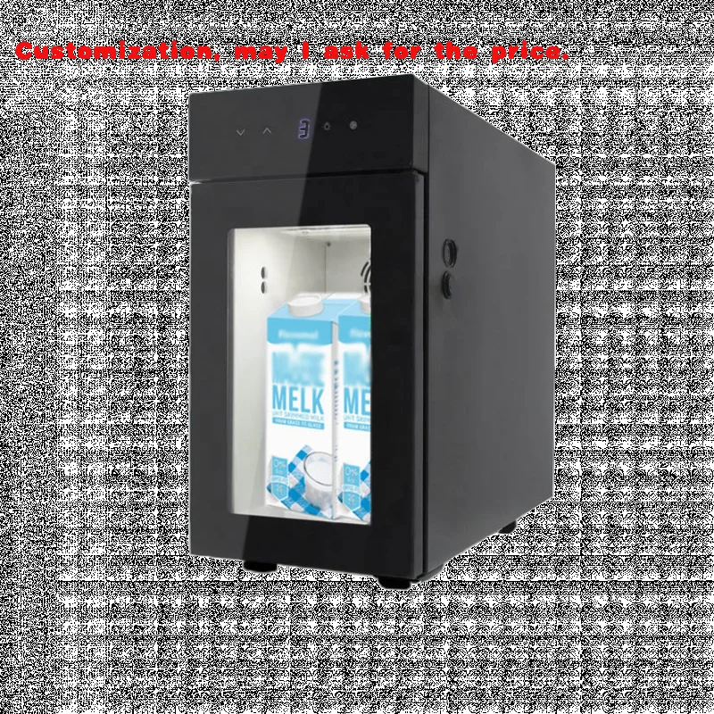 

custom.Portable Glass Door and LED Control of Milk Cooler Refrigerator Coffee Keep Milk