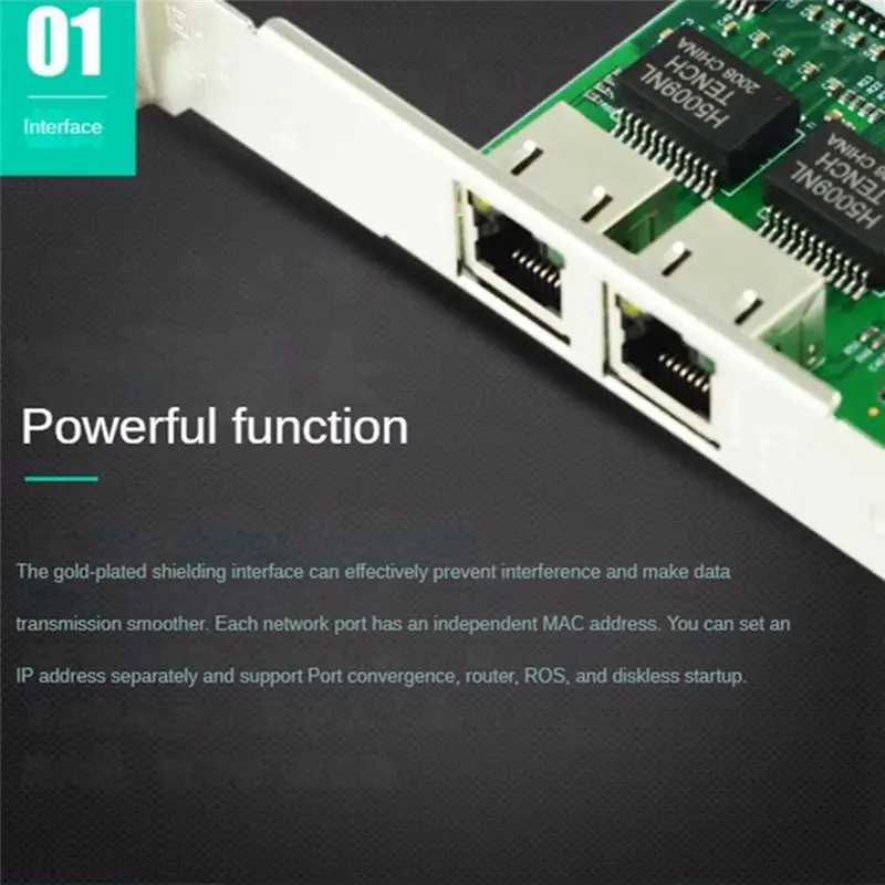 

(A26M) 8492MT PCI Gigabit Dual Electrical Server Nic 82546EB/GB Chip Desktop Portable Convenient Network Card