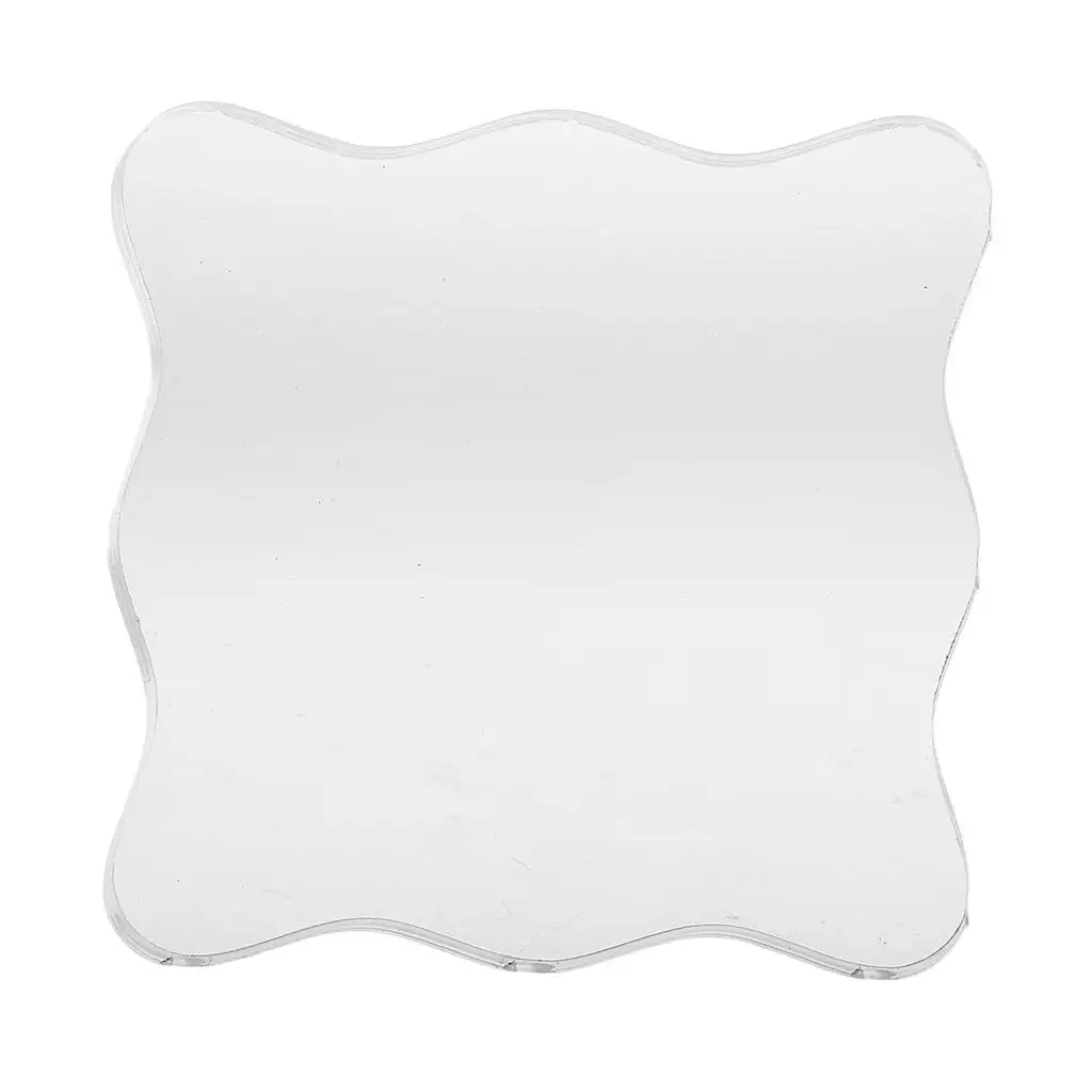 Clear Acrylic Stamping Block for Scrapbooking Supplies Transparent DIY Craft Tool for Card Making Journal Decor