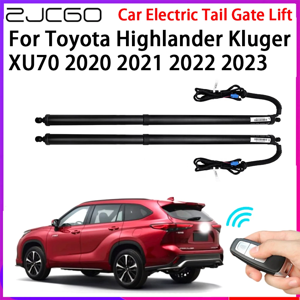 ZJCGO Car Automatic Tailgate Lifters Electric Tail Gate Lift Assisting System for Toyota Highlander Kluger XU70 2020~2023