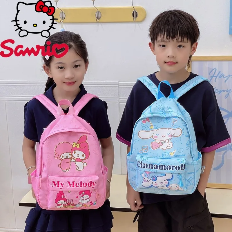  Cinnamoroll My Melody Cartoon Children's School Bag Student Backpack Super Light Cute Backpacks Large Capacity