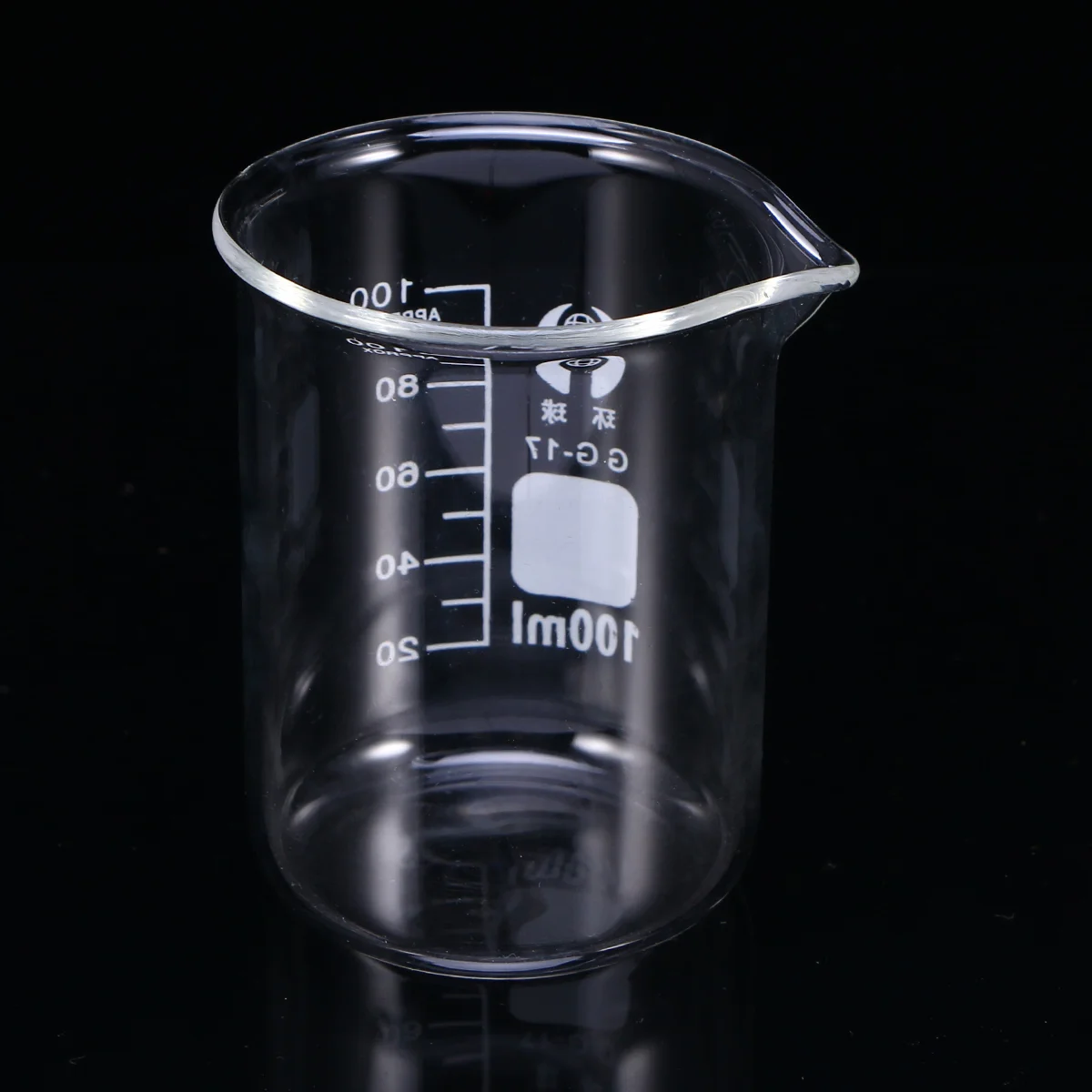 100ML Glass Beaker Premium Graduated Household Kitchen Measuring Cup Drink Water Beaker Chemistry Glassware