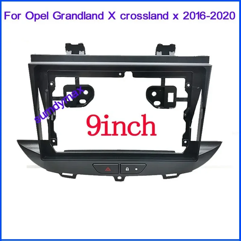 9 inch Car Radio Frame canbus For Opel Grandland X crossland 2016-2020 Stereo Dash Panel Mounting Head Unit Fascia Trim Bezel