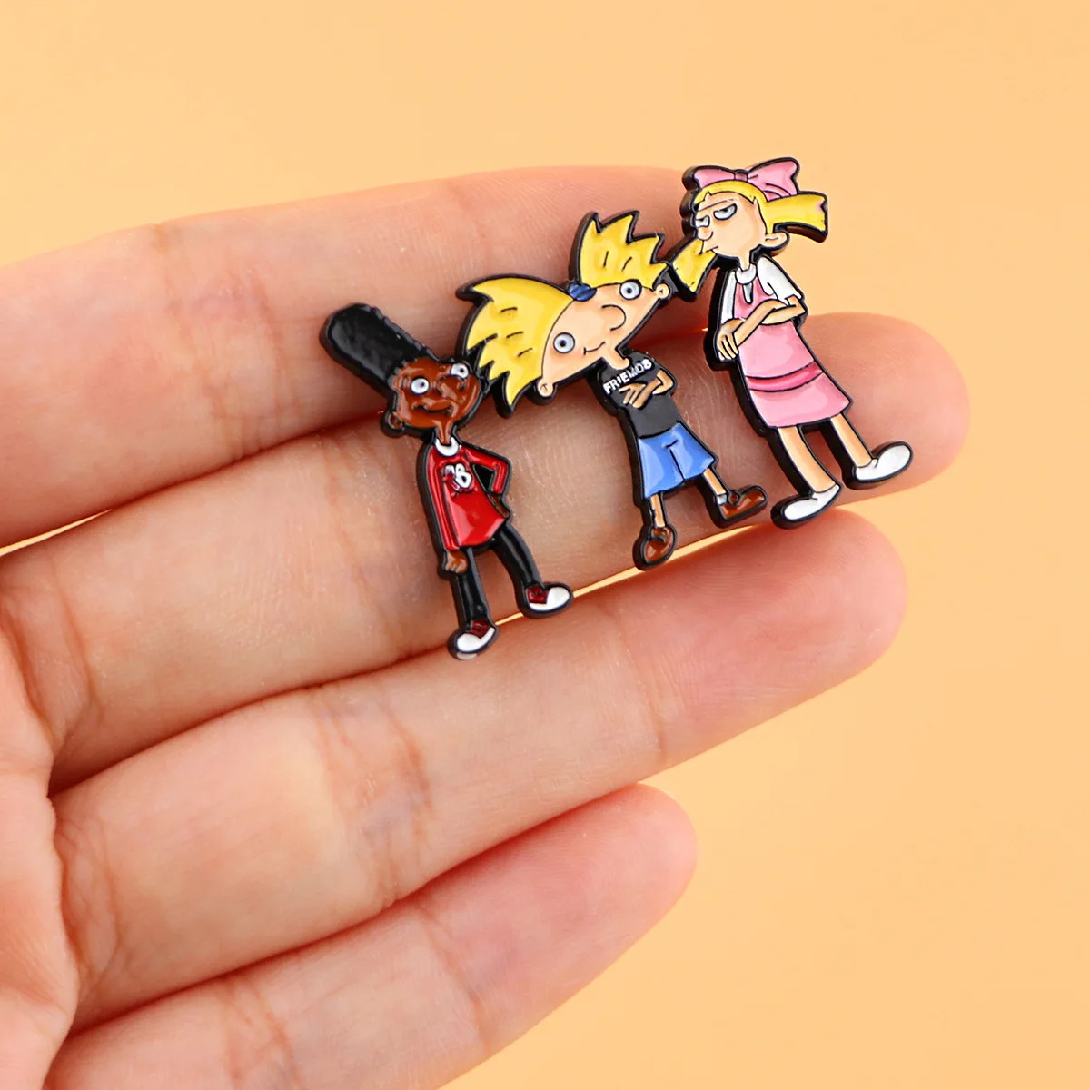 Hey Arnold Dripping Oil Badge Badge Alloy Accessories Pin Clothing Backpack Jewelry Export Cross-border Brooch