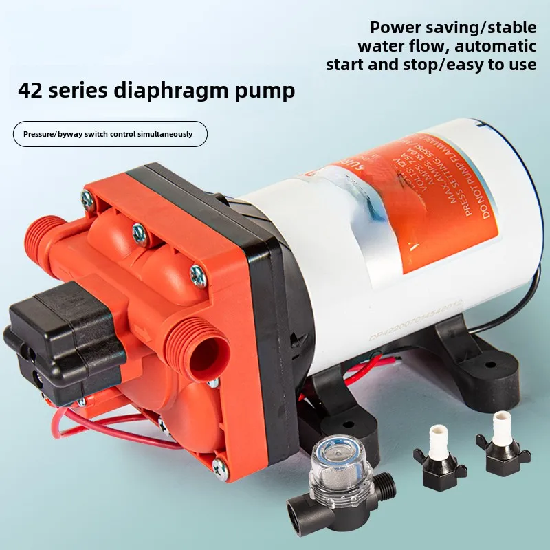 RV water pump Self-electric diaphragm pump 12v24 water pump High pressure DC booster special self-priming