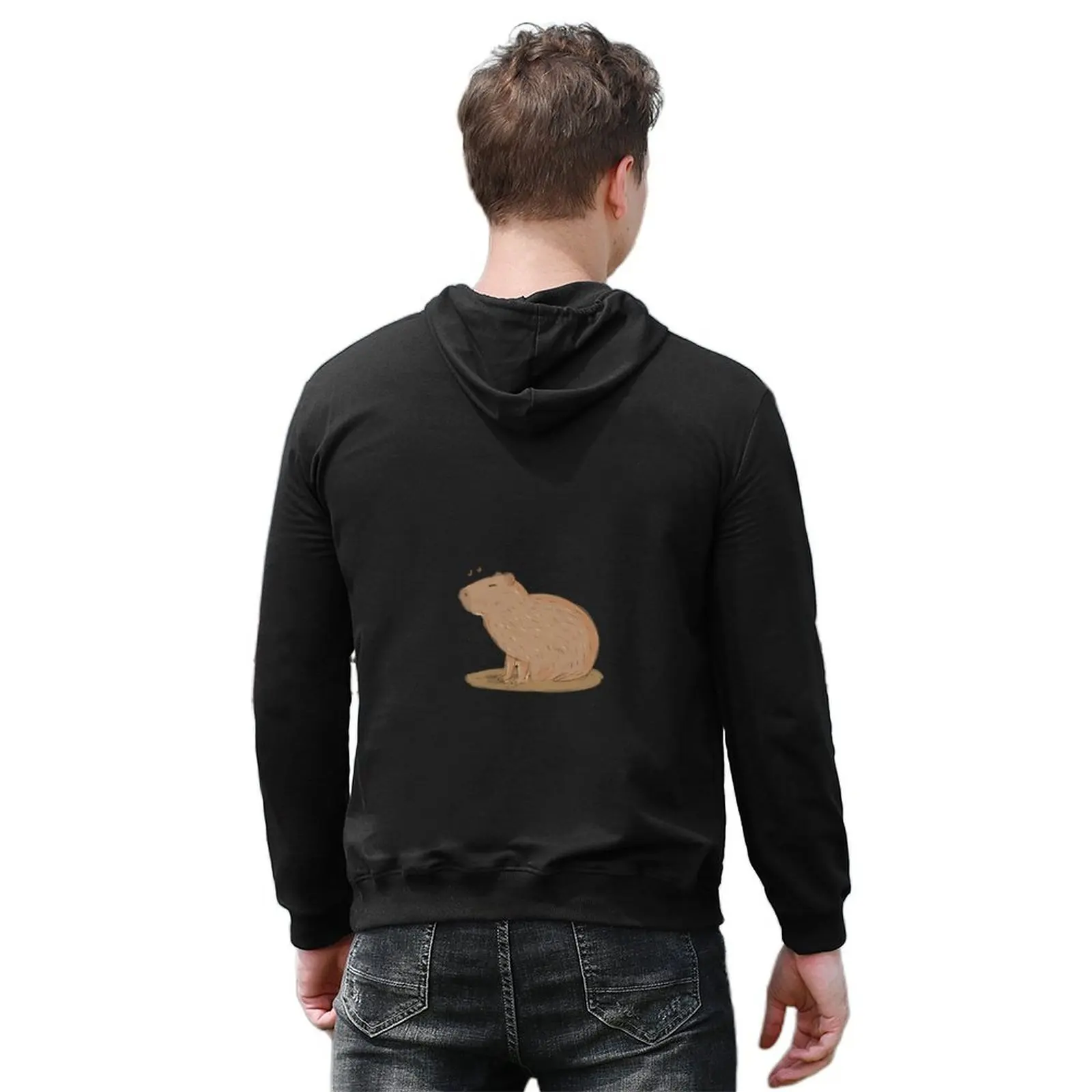 Capybara Hoodie mens clothing winter clothes men's coat men's clothes anime hoodie