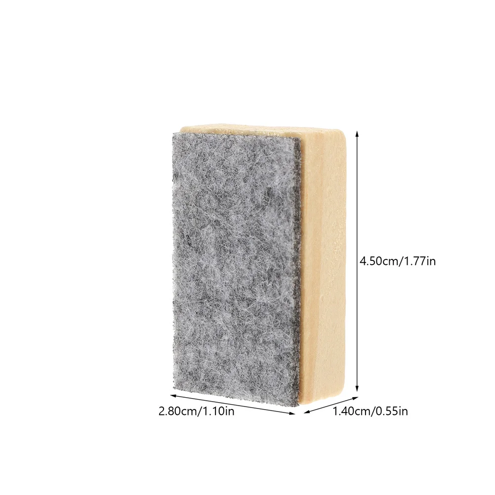 10 pçs borrachas de quadro negro de madeira feltro limpador de quadro livre de poeira borracha de giz sala de aula escritório mini borrachas de quadro branco