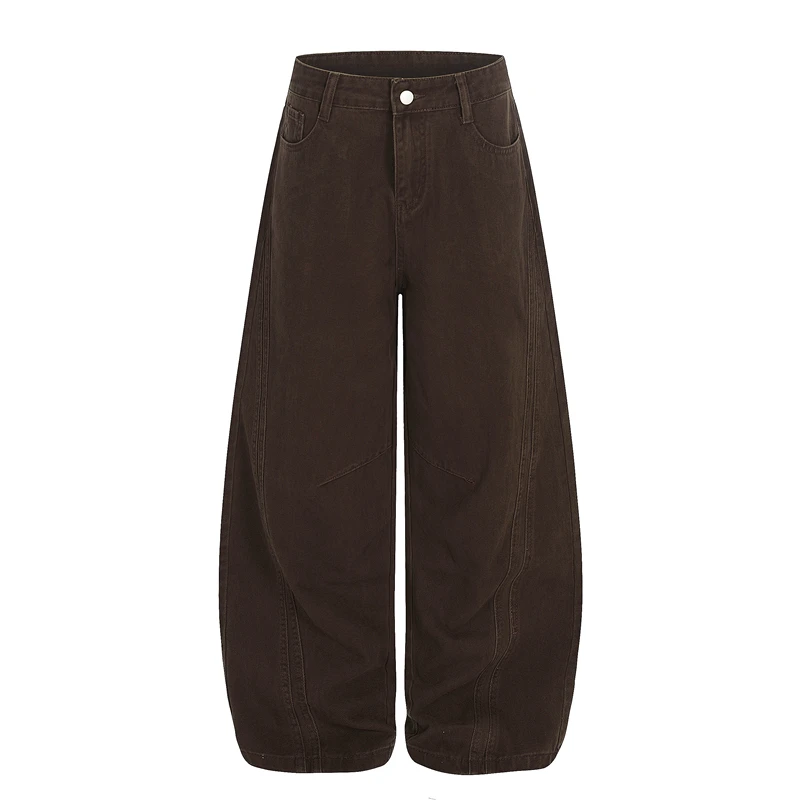 

Брюки GXFortune в американском ретро-стиле, с деструктивным дизайном, модель Bend Knife, с силуэтом CleanFit, 3D-брюки для повседневной носки, хлопковая рабочая одежда