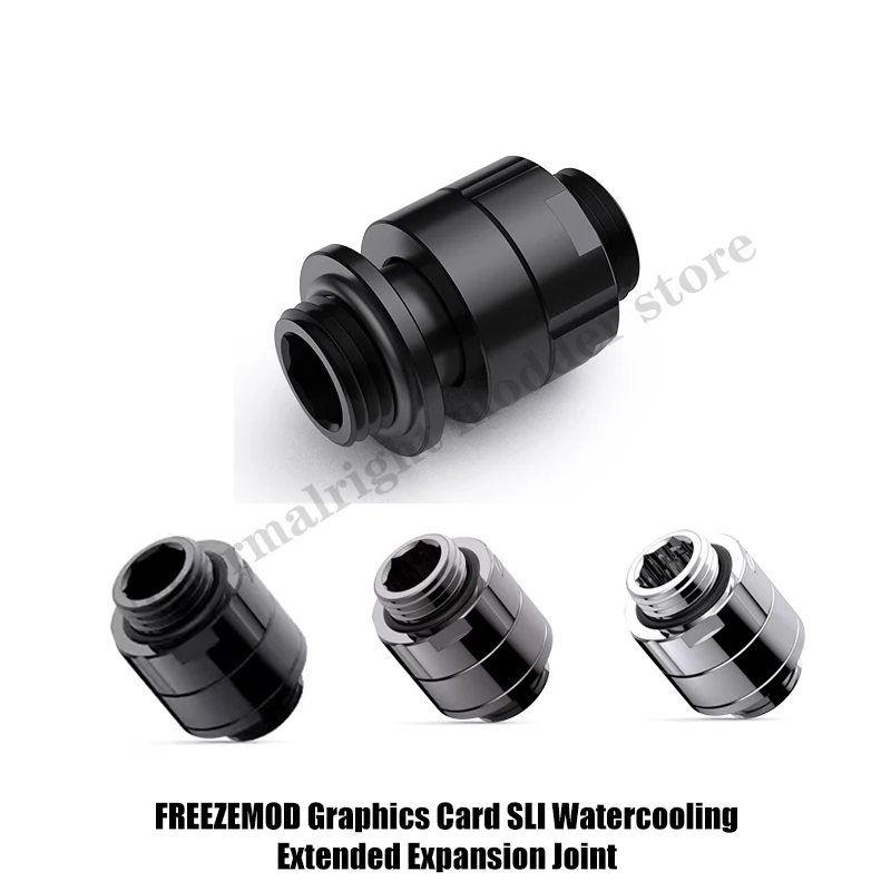 FREEZEMOD GPU SLI Fitting Flexible Watercooling Extended 16-69mm Expansion Adapter 360°Rotatable 2023 New 3 Colors GSSJT-E2