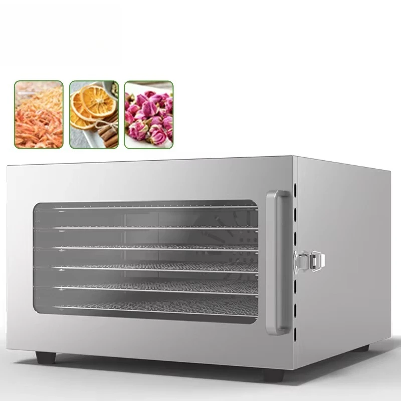 Vegetable and Fruit Food Dryer Stainless Steel Hot air Dehydrator Is Used to Produce Dried Meat and Fish