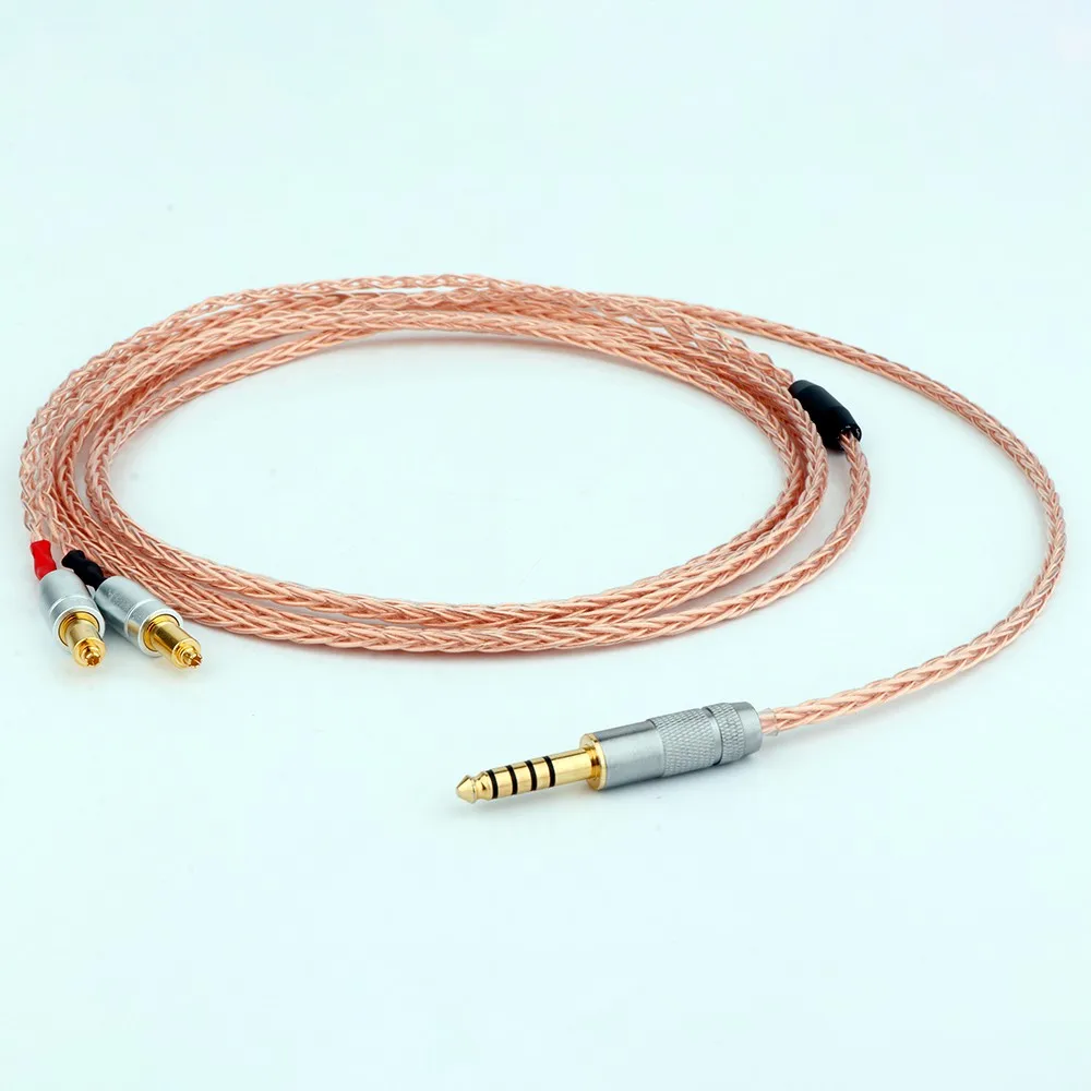 Preffair 실버 도금 OCC 이어폰 케이블, Shure SRH1540 SRH1840 SRH1440 용, XLR 3.5mm, 8 코어, 2.5mm, 4.4mm, 1 개