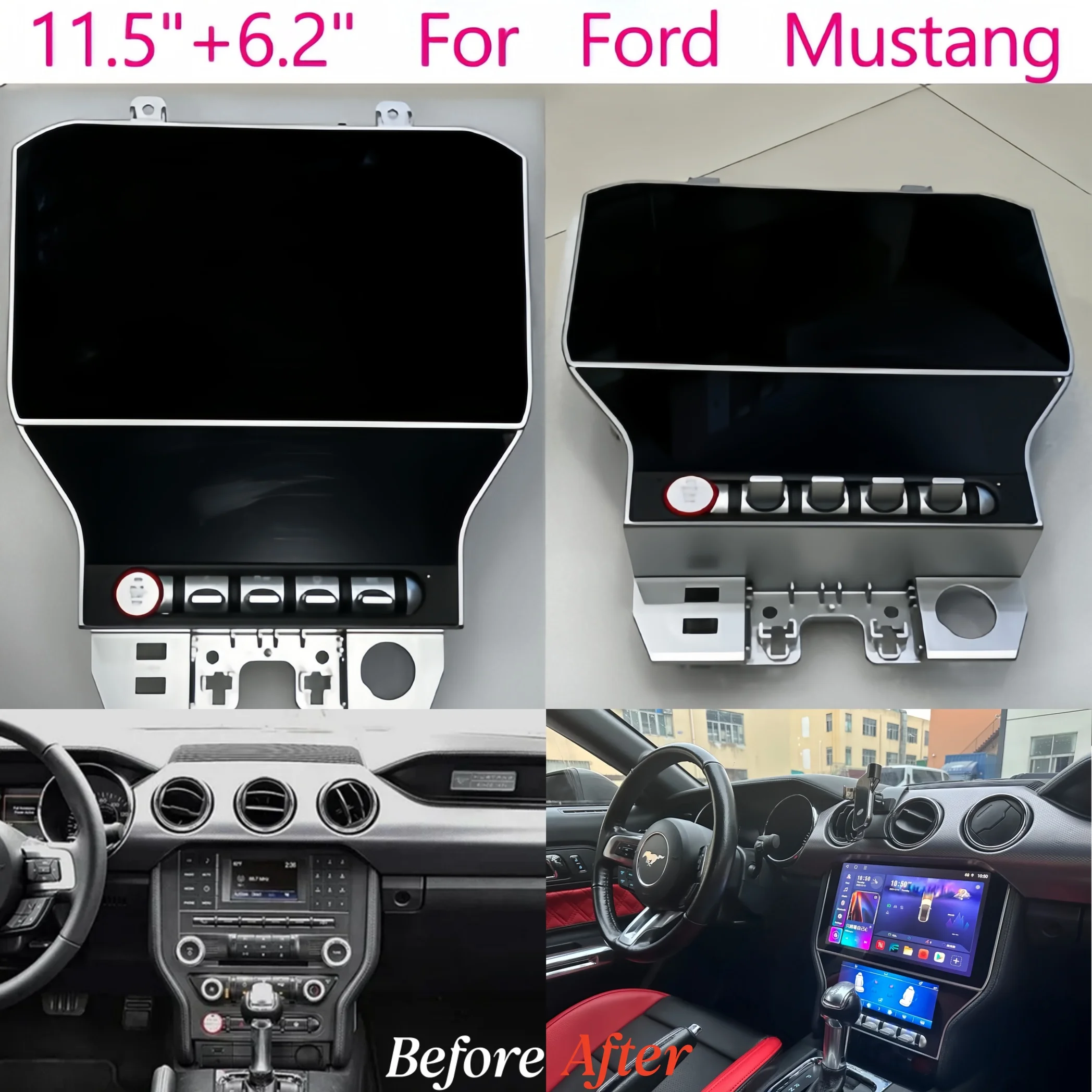 Android 14.0 Intelligent Systems Screen For Ford Mustang 2015 ~ 2021 Car Radio Multimedia Player Stereo Carplay 2din Head Unit