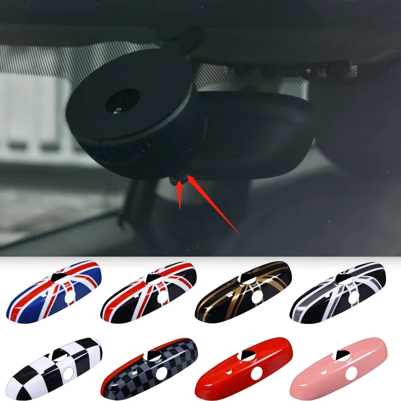 

2022 year F54 F55 F56 F57 F60 Union Jack Car Interior RearView Mirror Cover For MINI COOPER JCW CLUBMAN COUNTRYMAN CABRIO