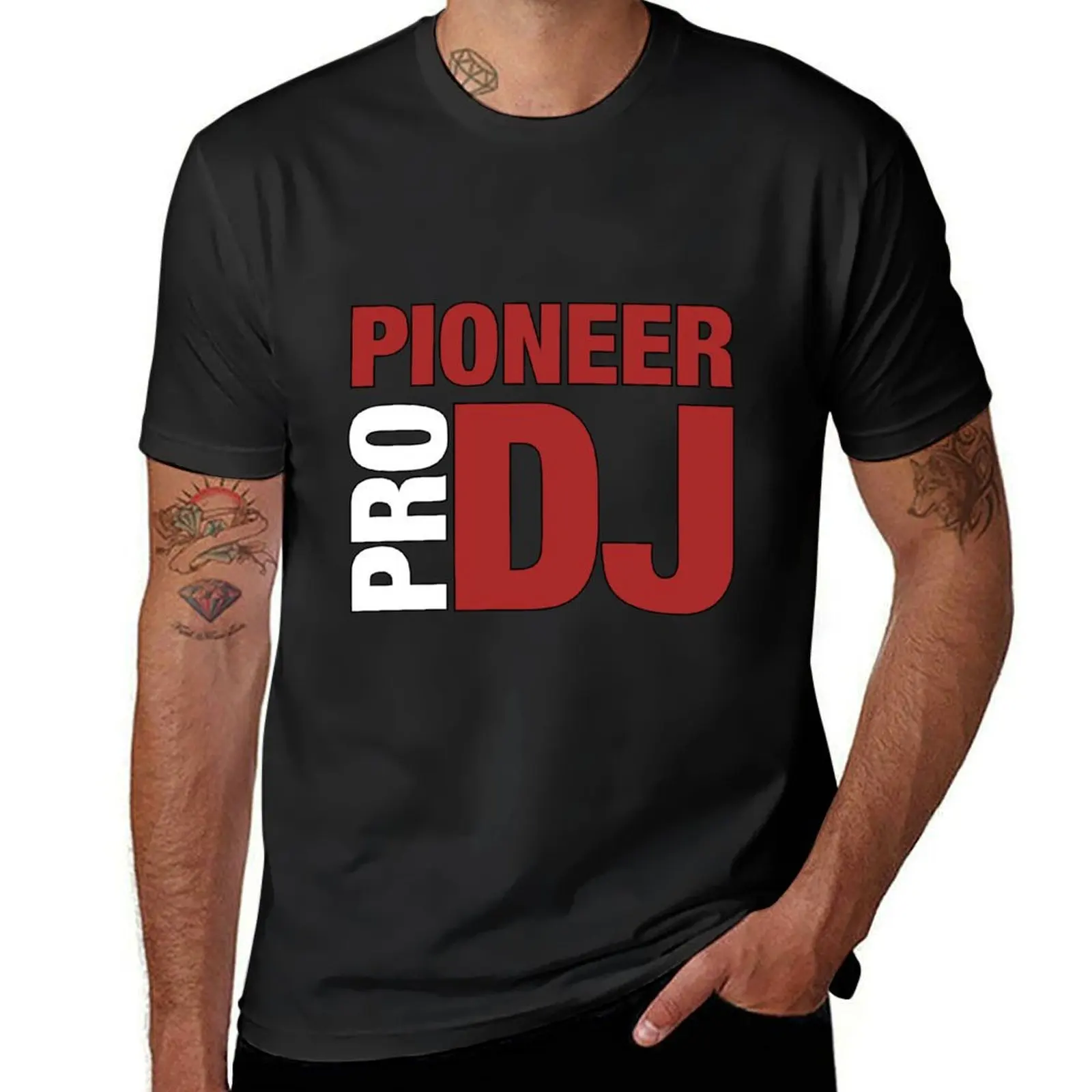 Pioneer DjPro T-Shirt blacks animal prinfor boys plus size tops clothes for men