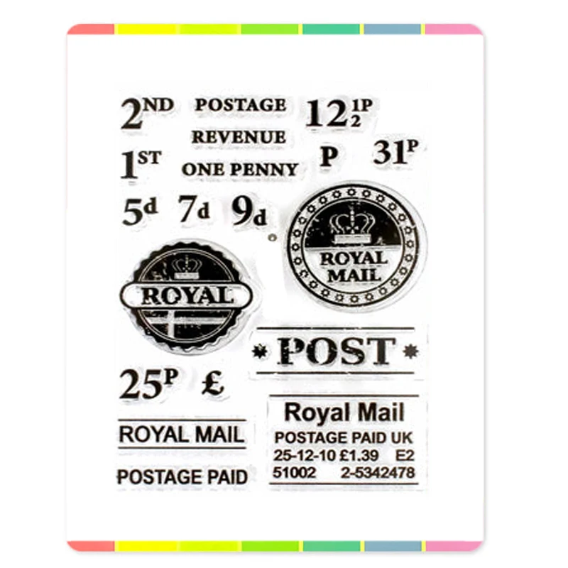 2024 July New Royal Mail Postage Clear Stamps and Scrapbooking For DIY Crafts Greeting Card Making Without Metal Cutting Dies