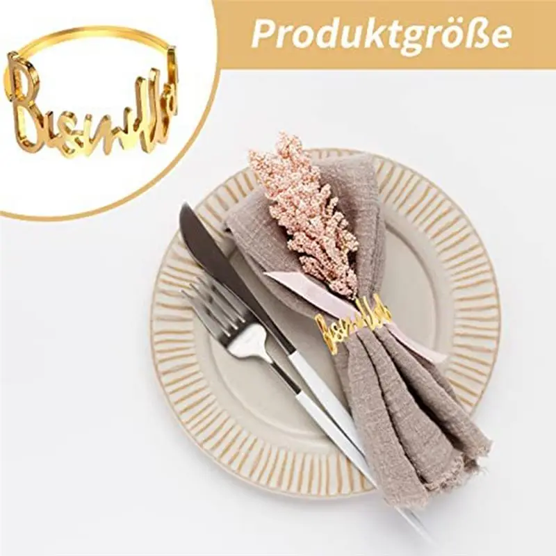 

Кольца для салфеток ABNH, кольца для салфеток в честь Рамадана, металлические пряжки для салфеток, золотое украшение стола для исламской мусульманской свадьбы