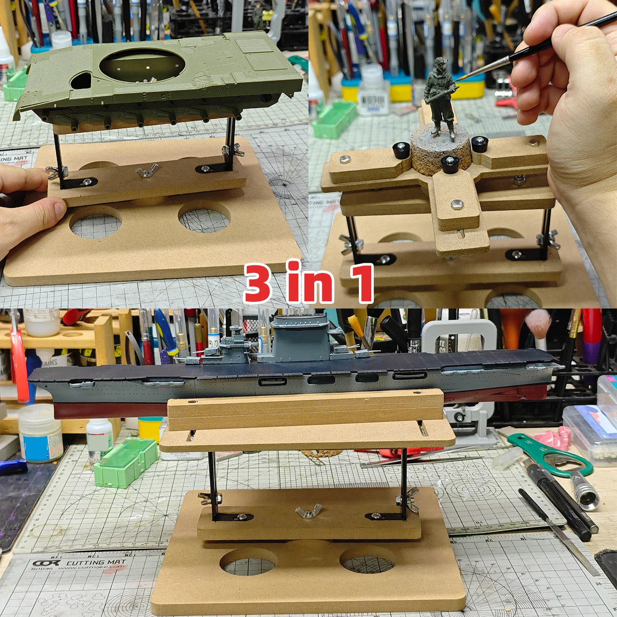 Assembly and Painting Tools Clamps Berth Jig Universal Adjustment for Building Scale Model Kits of Aircraft Tanks Ships Figures