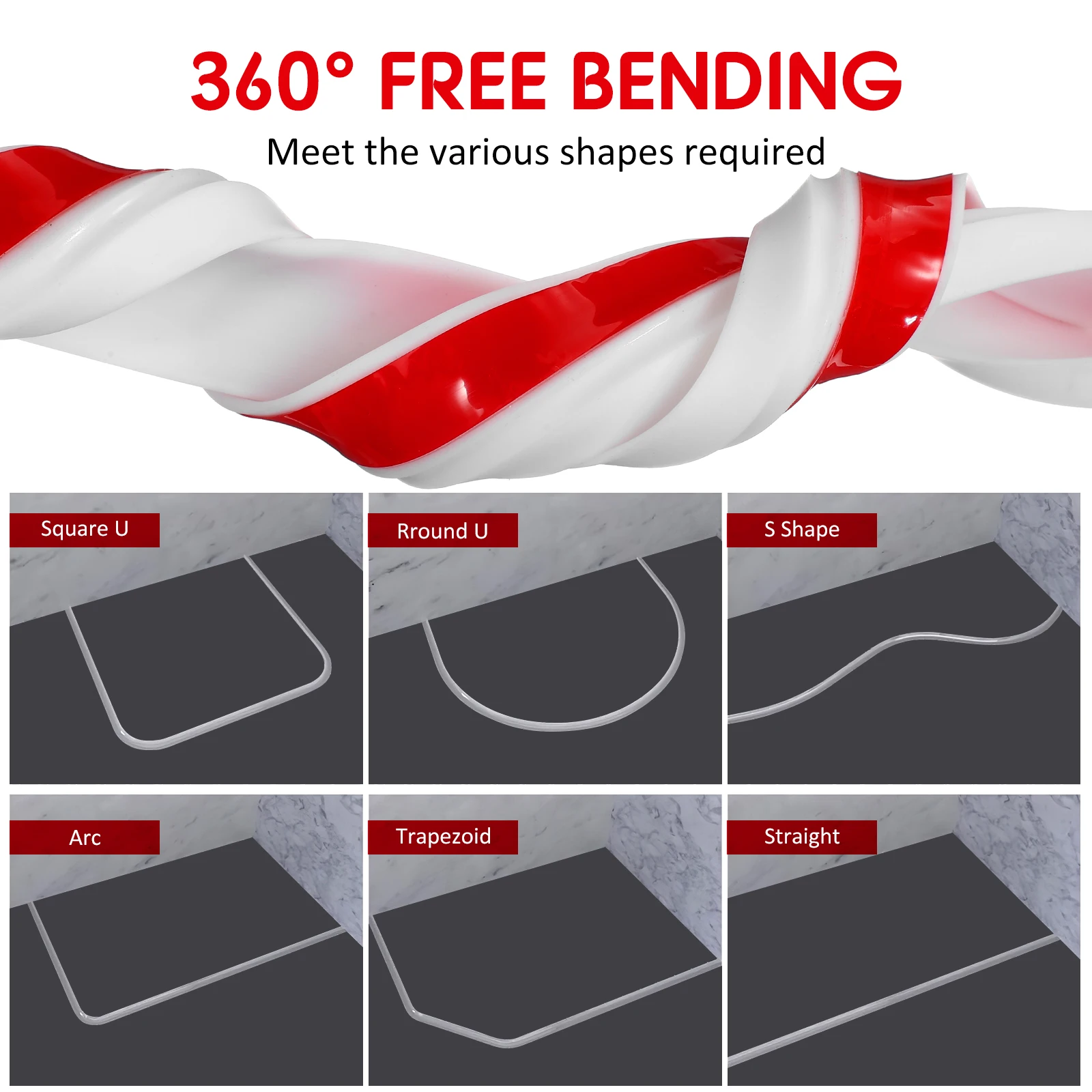 

Silicone Rubber Barrier Universal Size Self-Adhesive Door Bottom Seal For Bathroom Kitchen Sink Edge Guard Flood