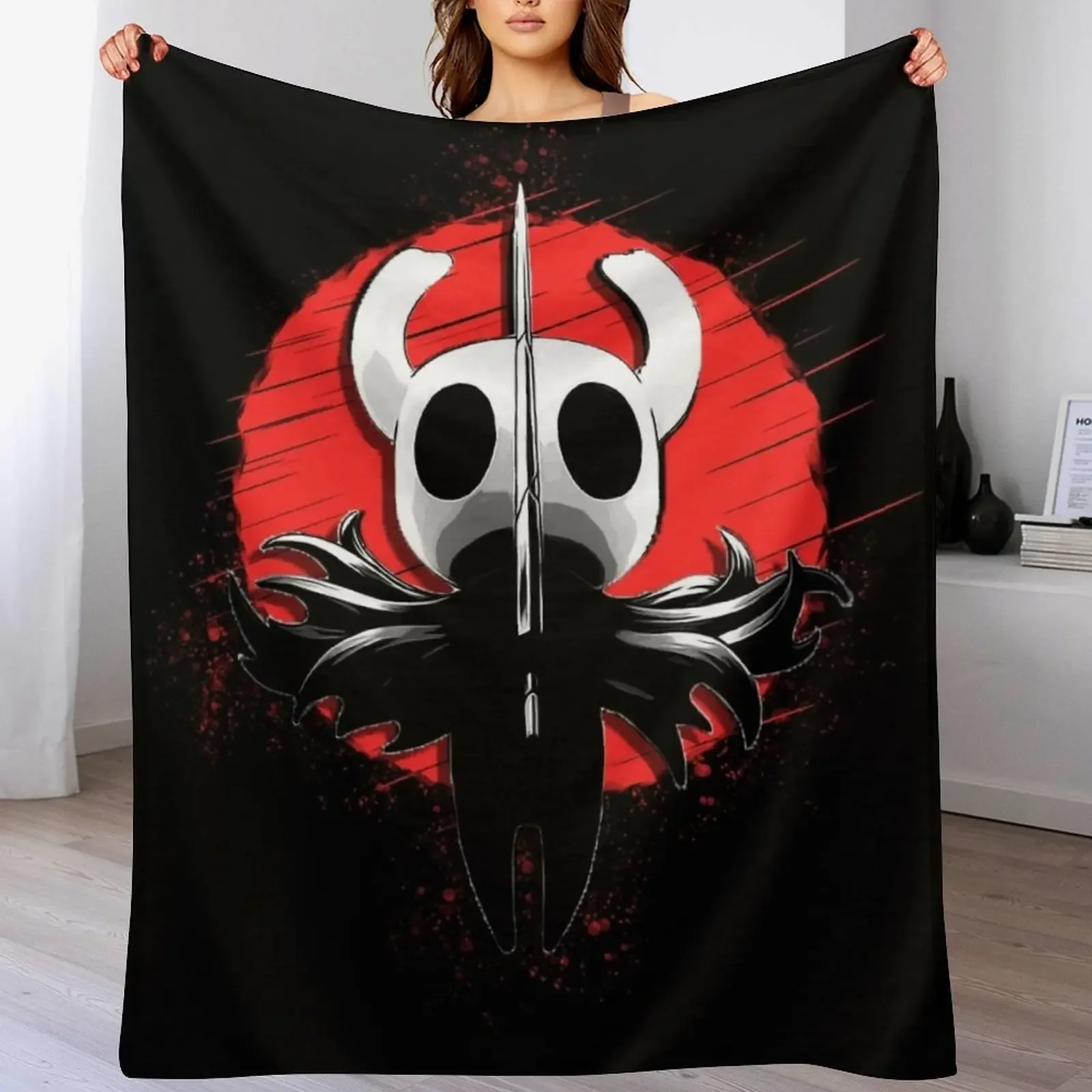 Hollow Knight - The Knight Throw Blanket Men's Soft Warm Throw Blanket for Couch