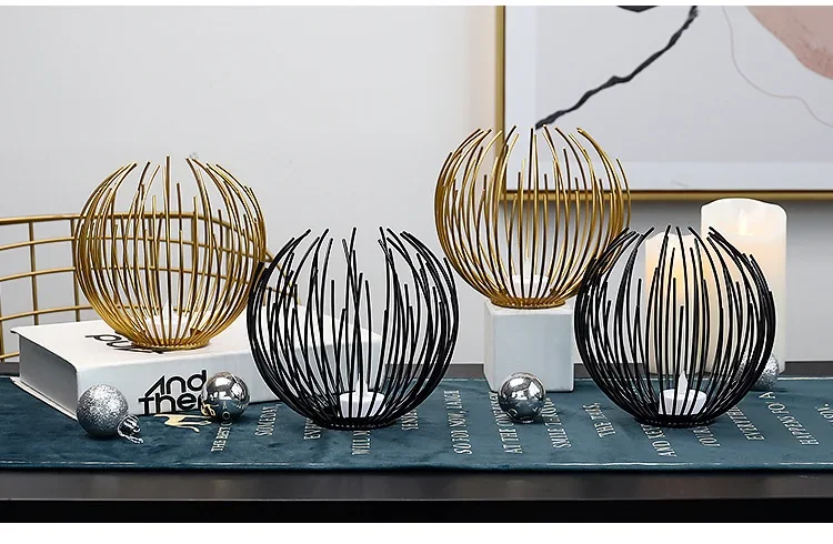 Nordic Metal Candle Lantern Holder 4