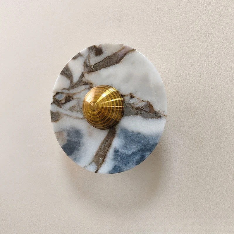 Wandleuchte aus Naturmarmor