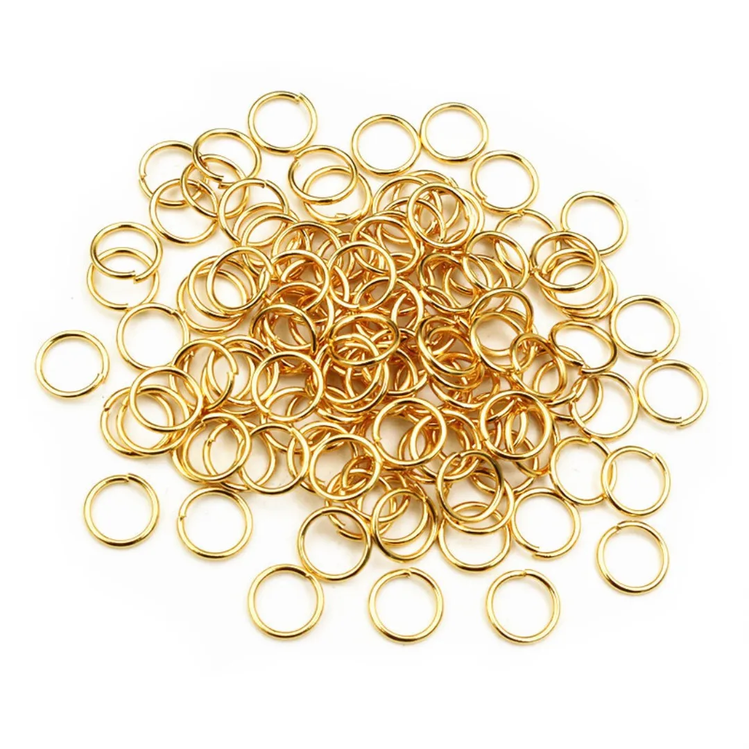 Camal 200pcs 3/4/5/6/7mm Stainless Steel Gold Color Split Jump Rings DIY Jewelry Findings Open Single Loops for jewelry making