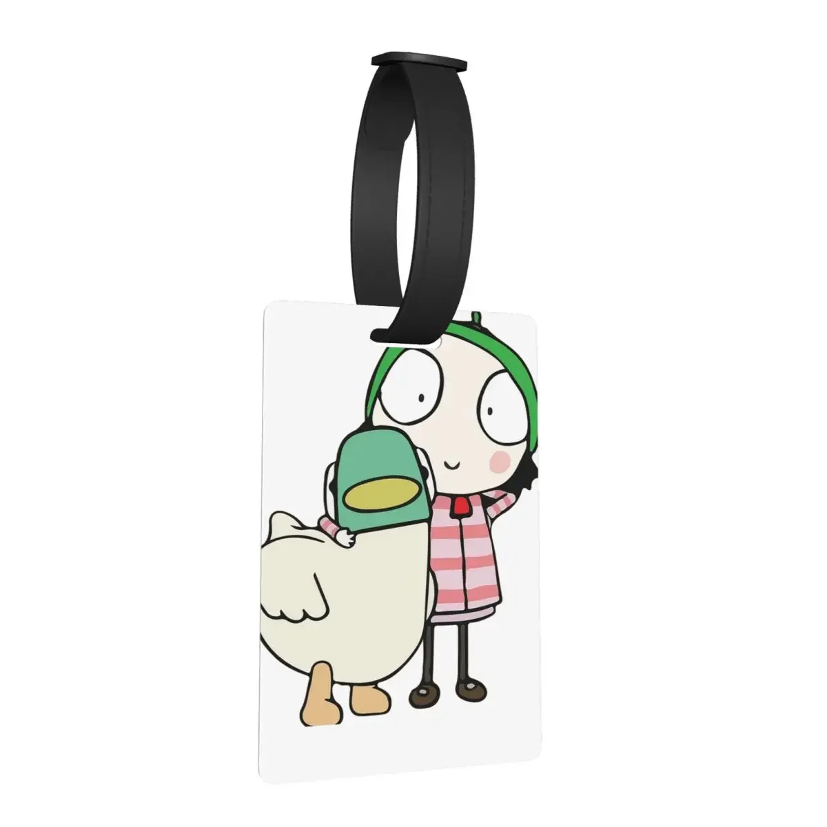 

Sarah And Duck Having Fun Luggage Tags Suitcase Accessories Travel Fashion Baggage Boarding Tag Label Holder ID Name Address