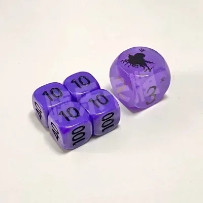 

5Pcs/Set Pokemon Game Dice Damage Indicator Scoring Counter Dice Calyrex Anime Tabletop RPG Game Accessories