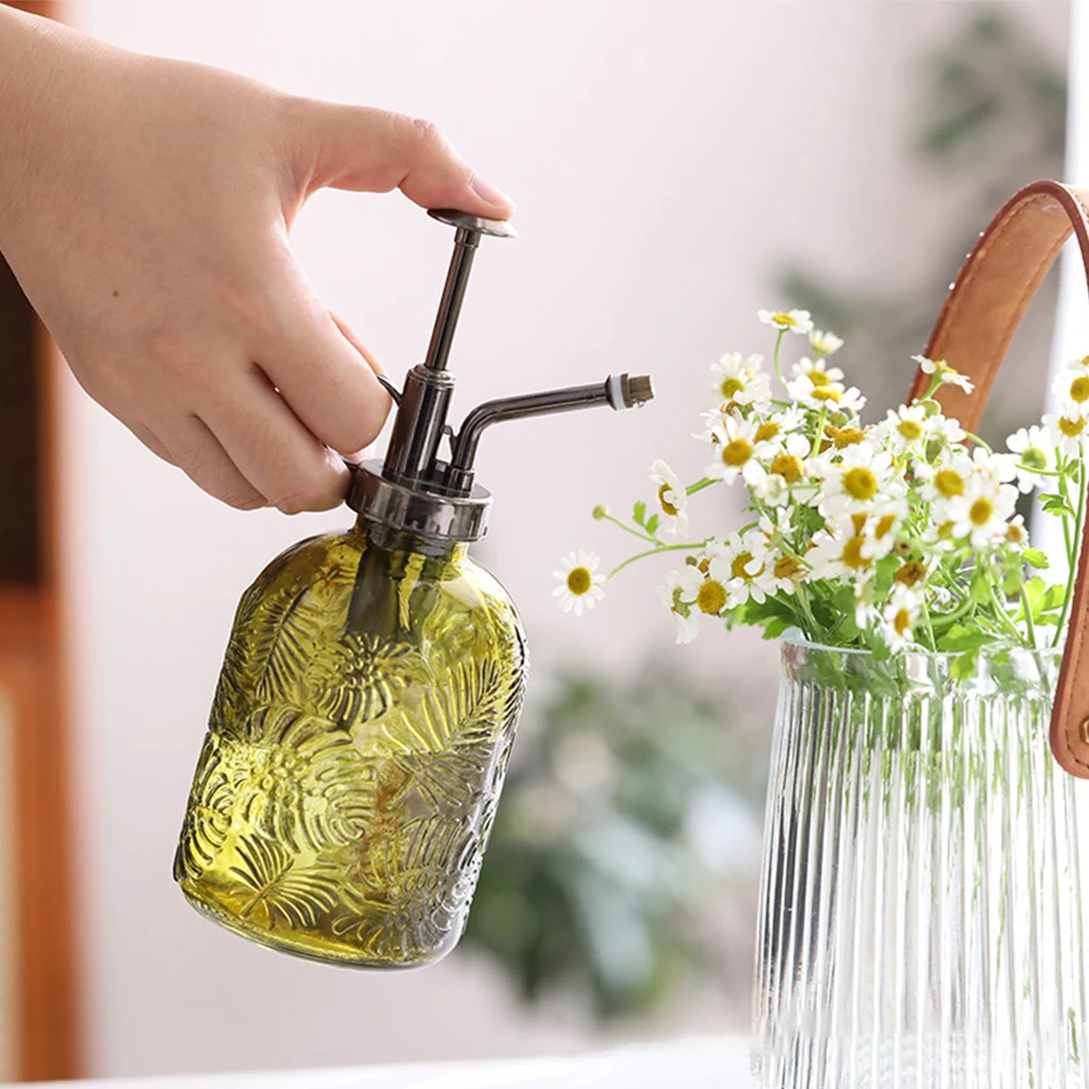 Glass Plant Mister Spray Bottle Vintage Plant Spritzer Watering Bottle Plants Watering Can  Gardening Home Sprinklers