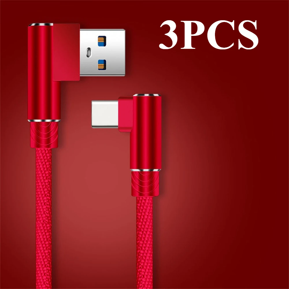 WALKESEN 40 W 5A USB zu Typ C Schnellladung Weben Datenkabel 90 Grad Telefon Ladegerät Kabel für iPhone Xiaomi Redmi Huawei USB Ladekabel 3