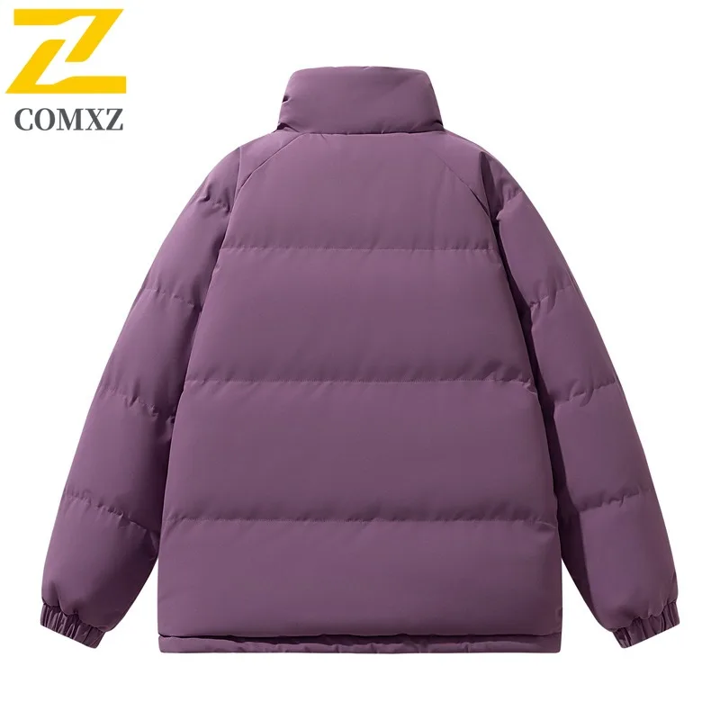 COMXZ الرجال باركر معطف الحديثة الوقوف طوق يندبروف فضفاض السفر التخييم الشتاء الحشو معطف الشارع الشهير الراقية وسادة مبطنة
