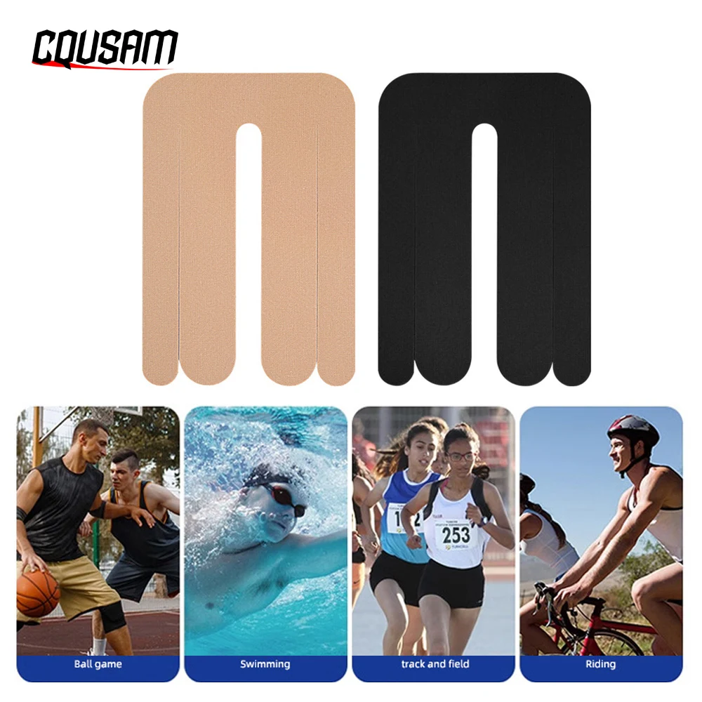 

5PCS Precut Lower Back Kinesiology Tape - Athletic Sports Waist Tape for Baseball,Soccer & Bowling | Elastic Muscle Support Tape