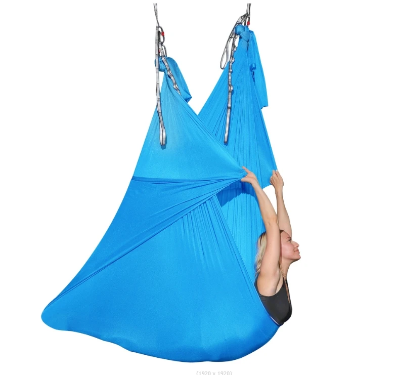 5M Yoga Hammock Aerial Elasticity Swing Multifunction Anti-gravity yoga training Belts