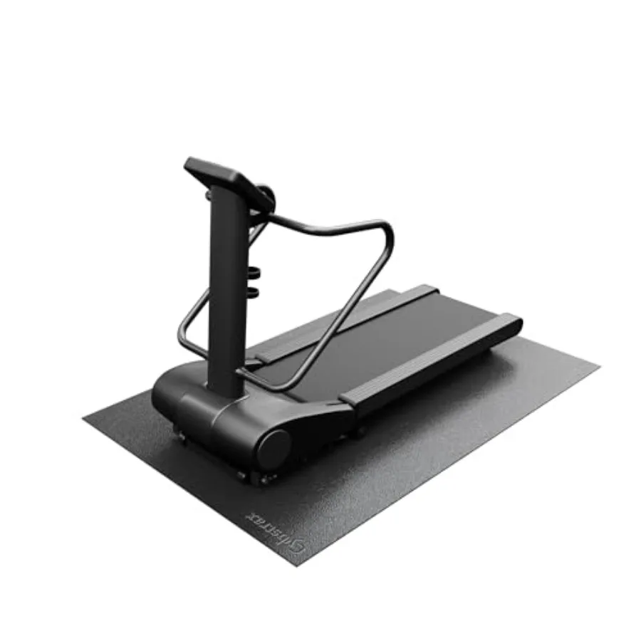 

Treadmill Mat Bike Trainer Mat for Stationary Spin Bike 72 x 48 Non-Slip PVC Exercise Equipment Mat in Black Floor Protector fo
