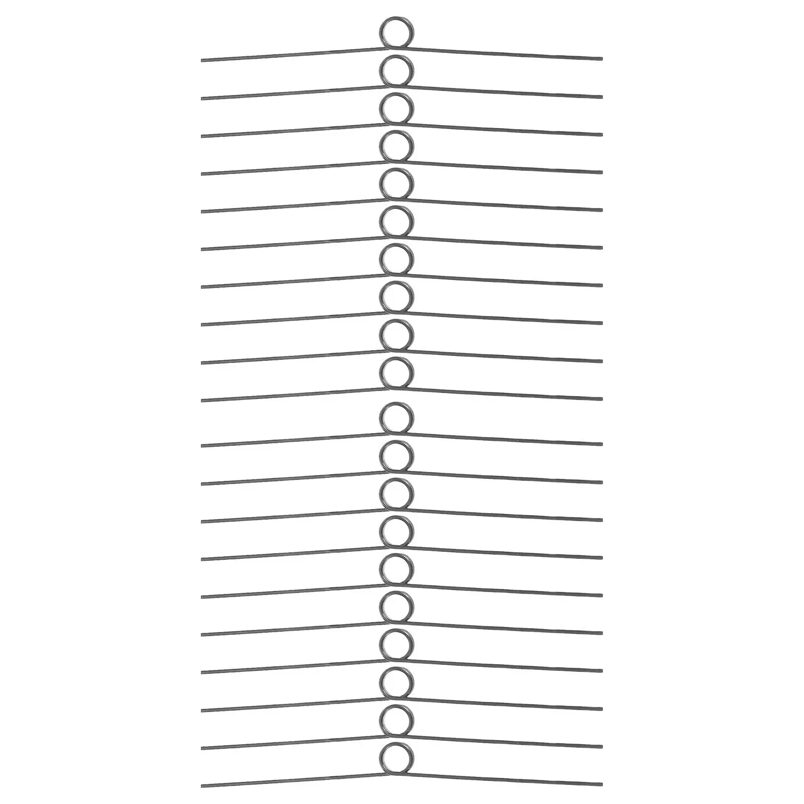 20Pcs Metal Torsional Springs for Trash Can Lids Heavy Duty Adjustable Replacement Parts Flip Lid Rubbish Bin Lid Support Noise