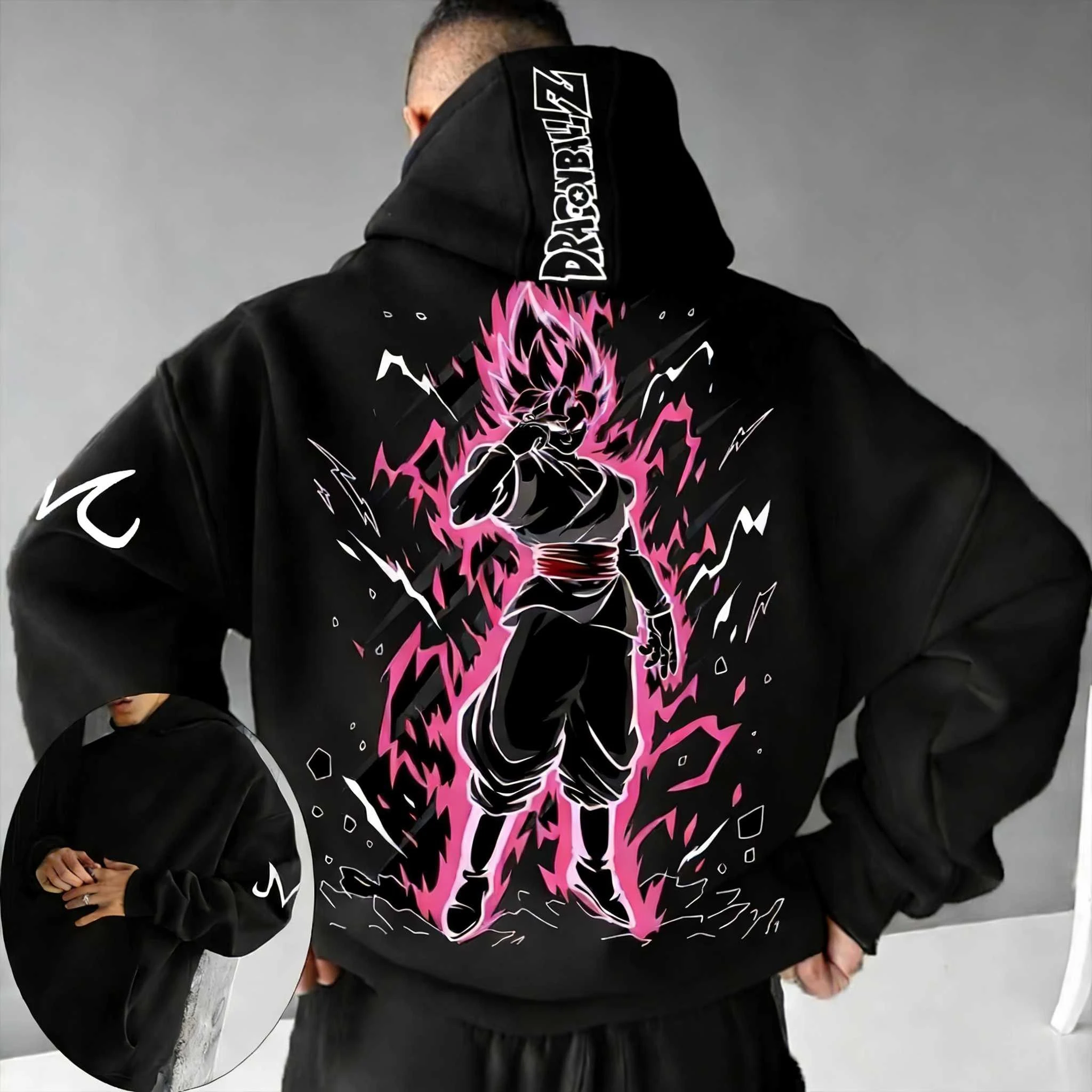 

Осенняя коллекция 2026: Модная детская одежда с длинным рукавом для родителей и детей, мужская толстовка-худи «Драгонболл» с принтом Гоку, трансформирующегося в аниме-персонажа