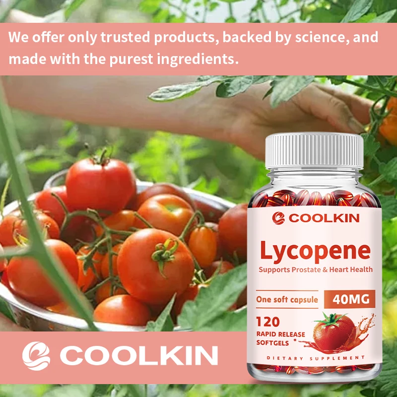 Lycopene Capsules 40mg - สนับสนุนต่อมลูกหมาก, ท่อปัสสาวะ, สุขภาพหัวใจ, สนับสนุนภูมิคุ้มกัน, สารต้านอนุมูลอิสระ