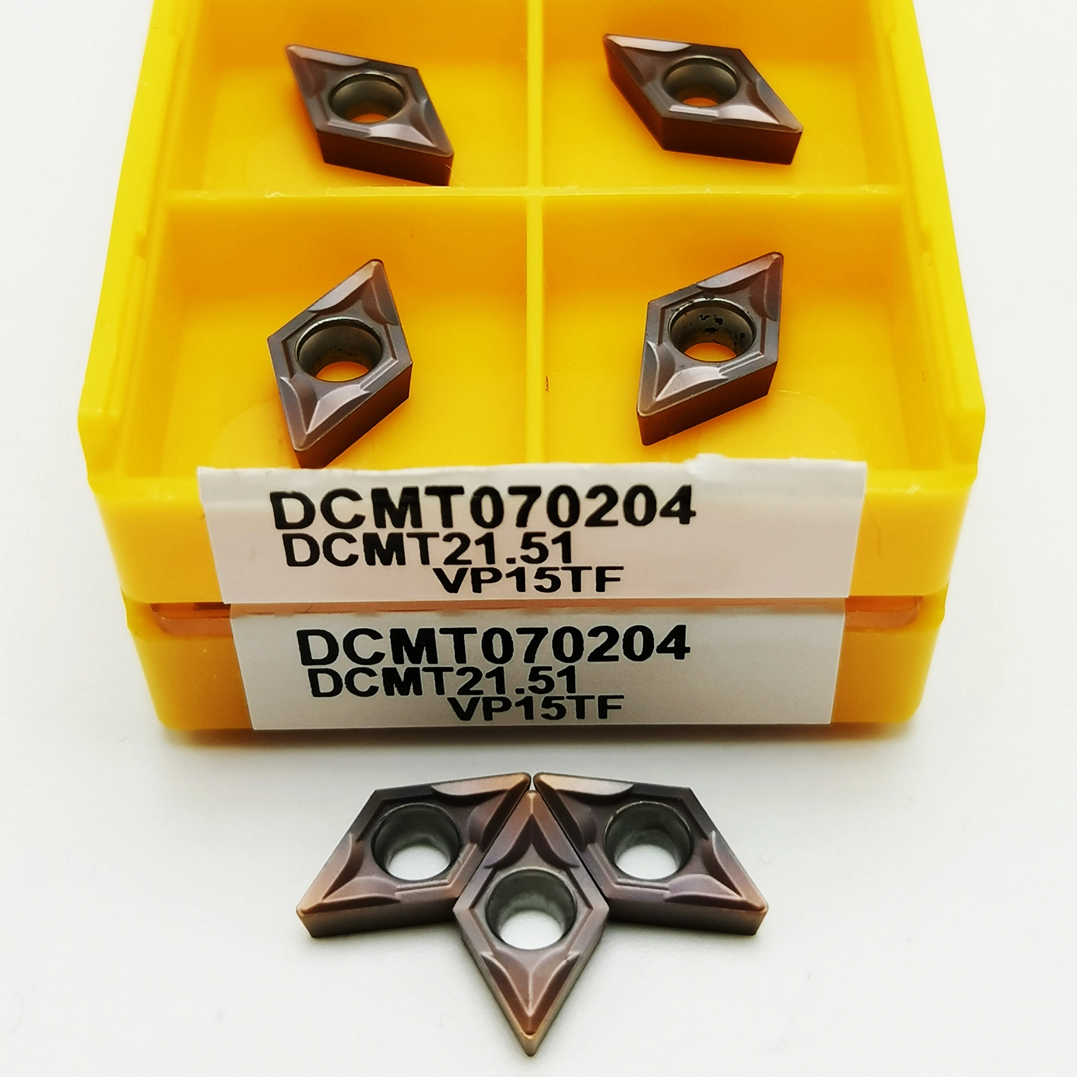 카바이드 인서트 선삭 인서트, CNC 선반 공구, 선삭 공구, DCMT070204, TCMT110204, VP15TF, DCMT0702, TCMT1102, 10 개