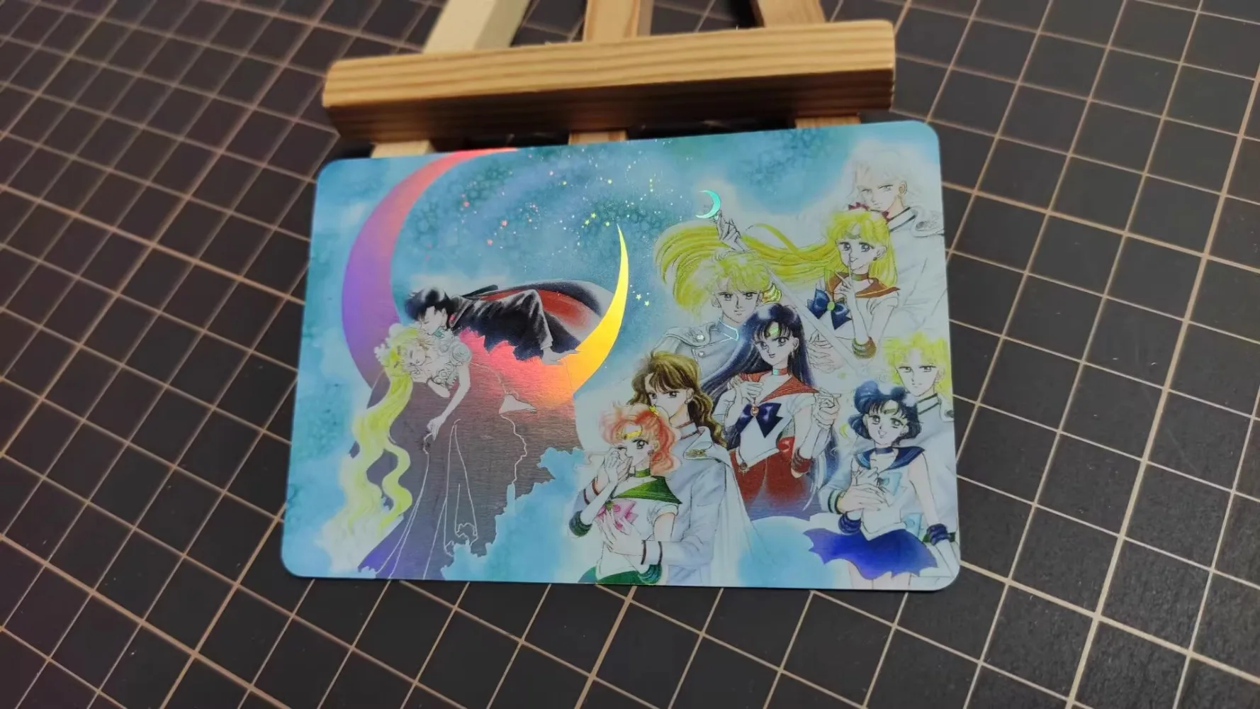 Sailor Moon Chibiusa Mizuno Ami ACG Diy Self Control Collect Signature Trading Flash Card Anime Cartoon Originele serie cadeau