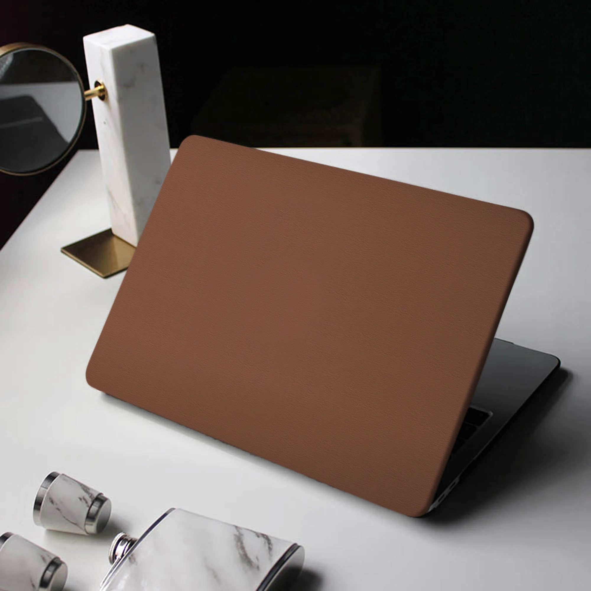 

Luxury Litchi Leather Laptop Case Cover for Macbook Air 13 A2337 2020 M1 Chip Pro 14 15 A2442 A2289 Mac Book Pro 16 A2681 A2485